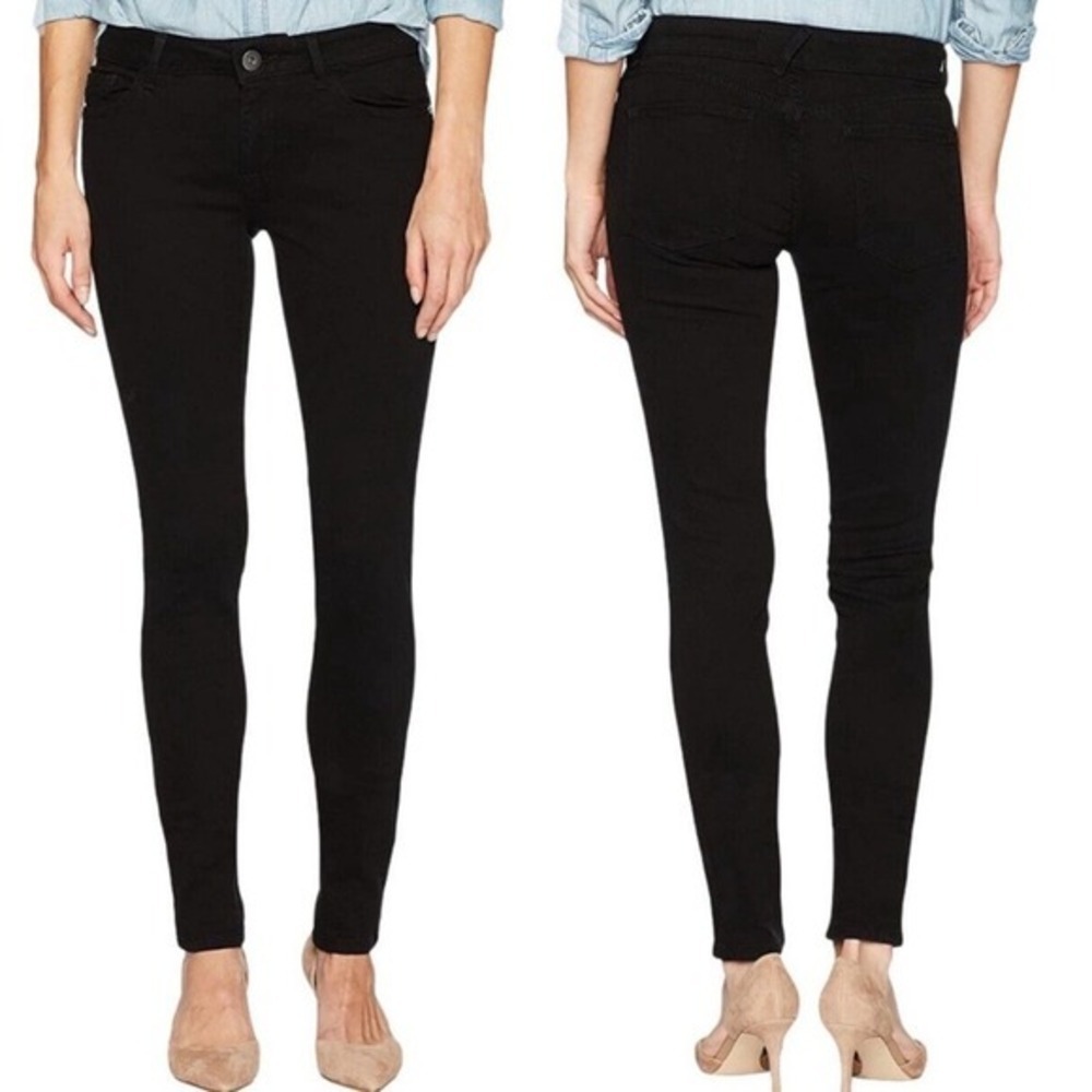 DL1961 Amanda Lowrise Skinny‎ Riker Black Jeans 30